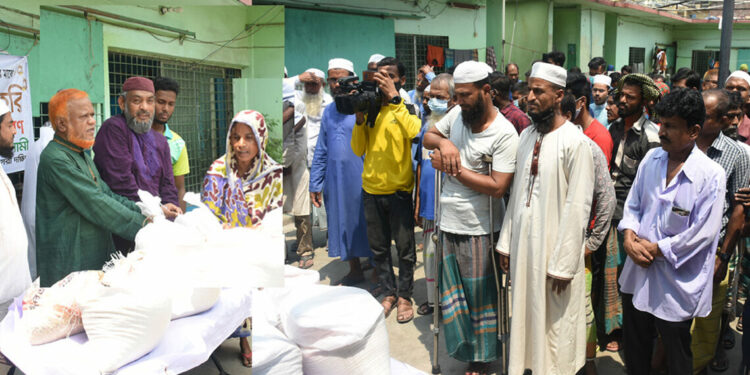 হাজারীবাগে জামায়াতের ফুডপ্যাক বিতরণ