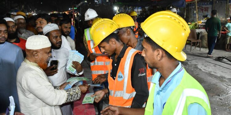 রাজধানীর সবুজবাগ-মুগদা জোনে জামায়াতে ইসলামীর কেন্দ্র ঘোষিত দাওয়াতী গণসংযোগ